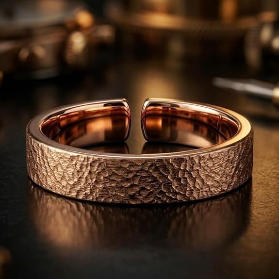 Chardikala 100% Copper Adjustable Ring Tamba Challa Fashion Jewellery for Men & WomenMen & Women Tamba Anguthi for Healing & Skin Support