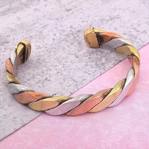 ChardikalaTridhatu bracelet copper brass silver metal