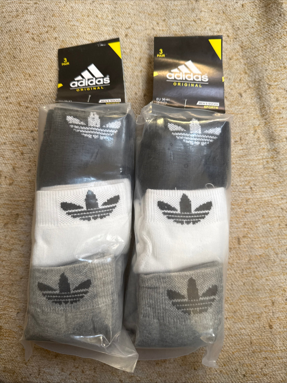 BRAND NEW SOCKS X 6 PAIRS ADIDAS