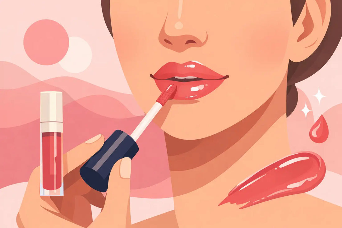Lip Glaze Application for Smooth, Even Colour