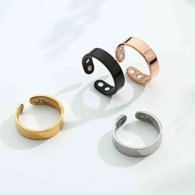 Chardikala Blood Sugar Control Ring | Adjustable Magnetic Therapy Ring for Blood Sugar Management |Lymphatic Drainage, Pain Relief 1pc