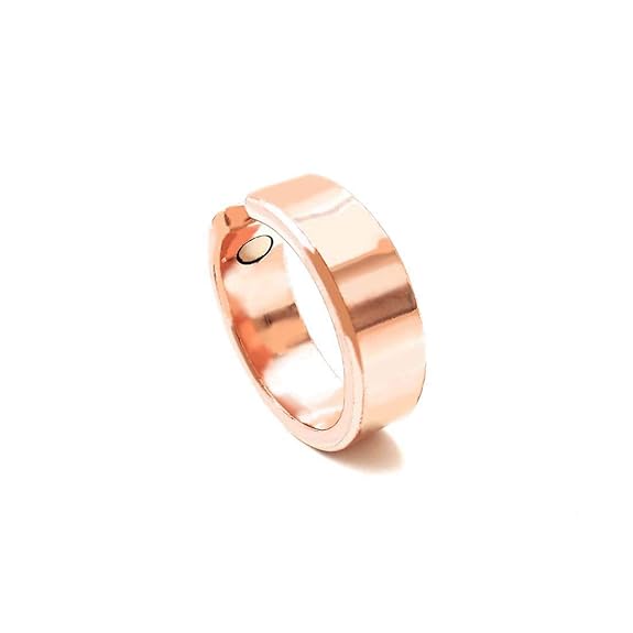 Chardikala Designing Pure Copper magnetic ring for men and women 8mm