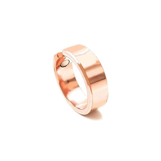 Chardikala Designing Pure Copper magnetic ring for men and women 8mm