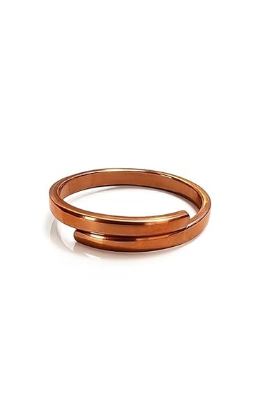 Chardikala Pure Copper Open Finger Ring Adjustable Size | Premium Polished Finish | Traditional & everyday Ring for Men & Women
