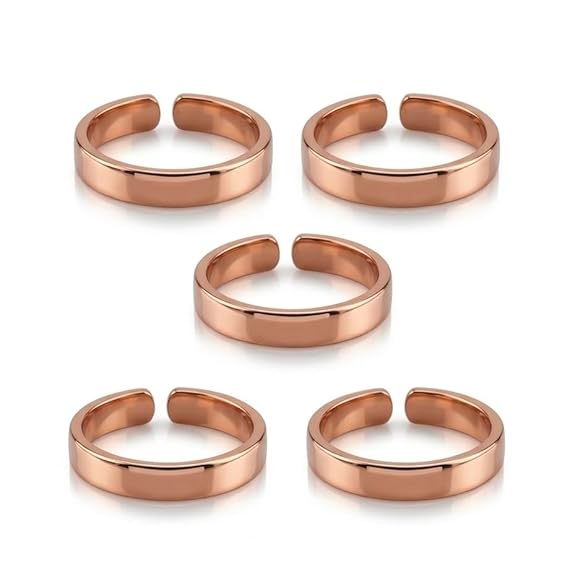 Chardikala Pure Copper Adjustable Ring for Men & Women | Health Magnetic Benefits Ring for Joint Pain, Arthritis Relief | Unisex Adjustable Size Finger Ring