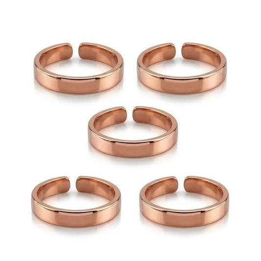 Chardikala Pure Copper Adjustable Ring for Men & Women | Health Magnetic Benefits Ring for Joint Pain, Arthritis Relief | Unisex Adjustable Size Finger Ring