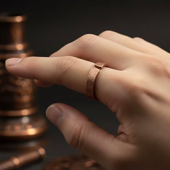 Chardikala 100% Copper Adjustable Ring Tamba Challa Fashion Jewellery for Men & WomenMen & Women Tamba Anguthi for Healing & Skin Support