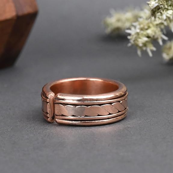 Chandrikala Rudra Centre Adjustable Magnetic Copper Ring