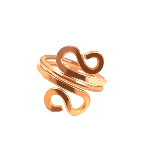 Chardikala Designing Pure Copper magnetic ring for men and women 8mm