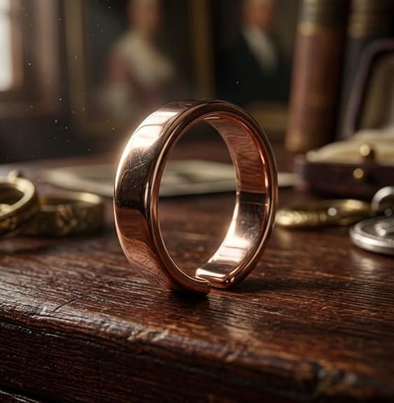Chardikala Pure Copper Adjustable Ring for Men & Women | Health Magnetic Benefits Ring for Joint Pain, Arthritis Relief | Unisex Adjustable Size Finger Ring