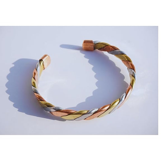 ChardikalaTridhatu bracelet copper brass silver metal