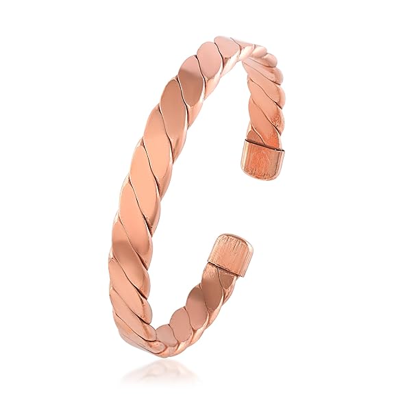 Chardikala Pure Copper Kada Bracelet Cuff for Men & Women