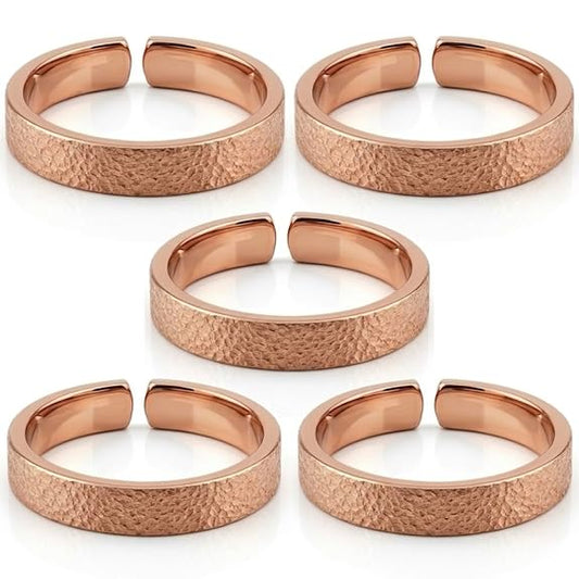 Chardikala 100% Copper Adjustable Ring Tamba Challa Fashion Jewellery for Men & WomenMen & Women Tamba Anguthi for Healing & Skin Support