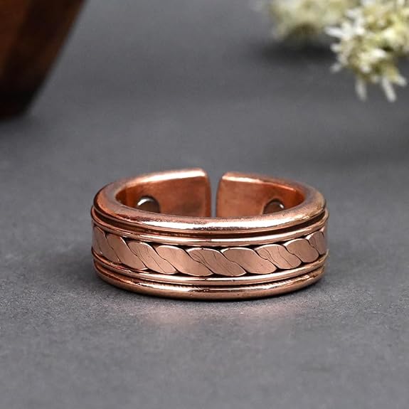 Chandrikala Rudra Centre Adjustable Magnetic Copper Ring