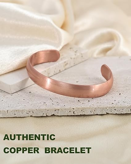 Chardikala Copper Bracelet for Men & Women, 100% Pure Copper Bracelets, Raw, Solid & Uncoated Handmade Timeless Tibetan Bracelet