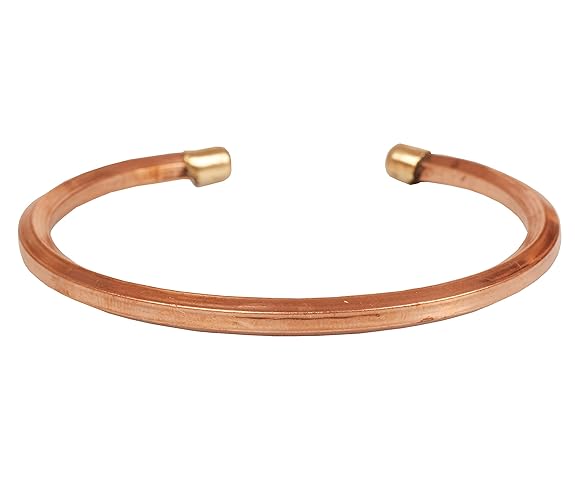 Chardikala Copper Bracelet Tibetan Style. Hand Forged with Solid and high Gauge Pure Copper.