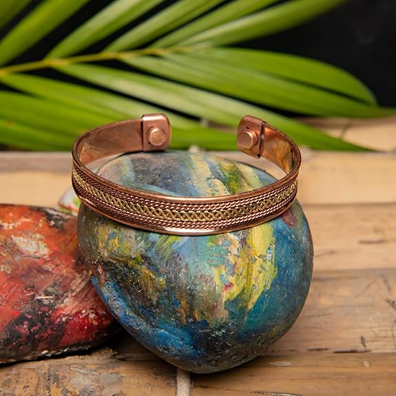 Chardikala opper Hand Bracelet For Women And Men|Copper Bracelet Women|Magnetic Copper Bracelet|Copper Cuff Bracelet|Copper Bracelet for Men