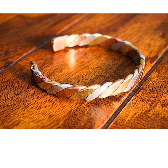 ChardikalaTridhatu bracelet copper brass silver metal