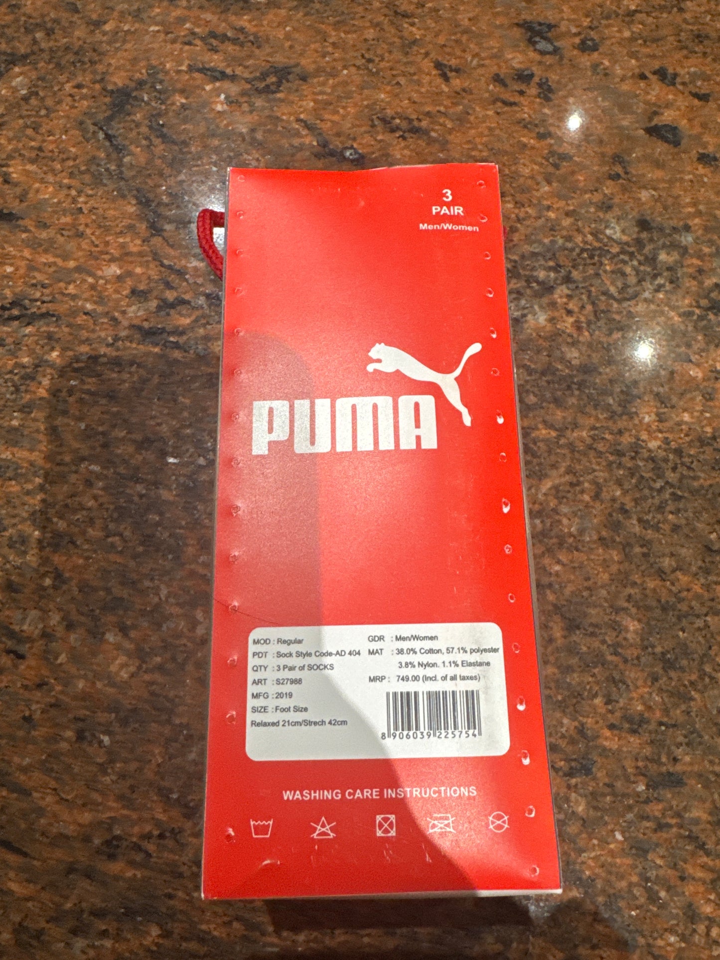 Puma Socks 3 Pair Regular