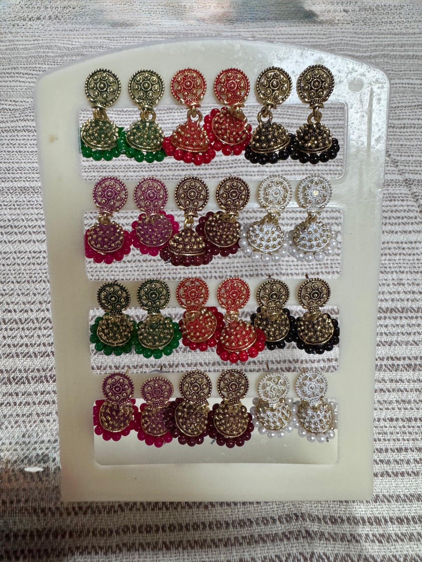 A set 12 pairs Different style earrings