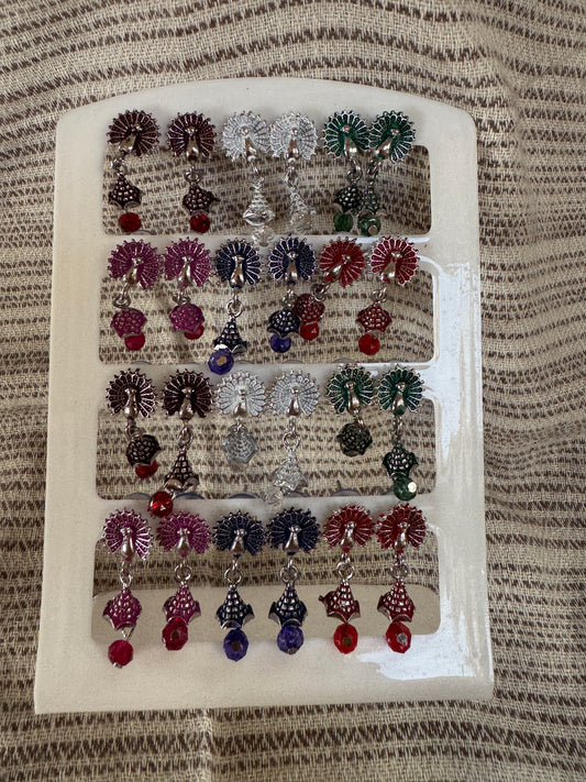 A set 12 pairs Different style earrings