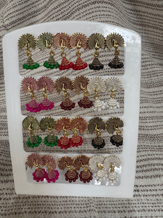 A set 12 pairs Different style earrings