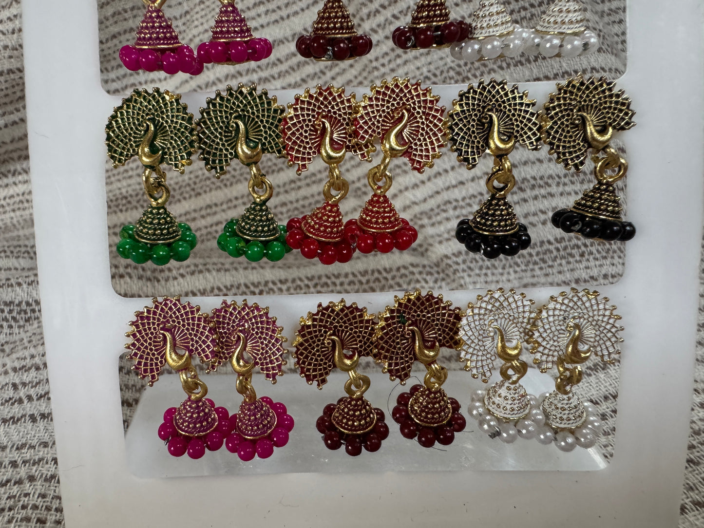 A set 12 pairs Different style earrings