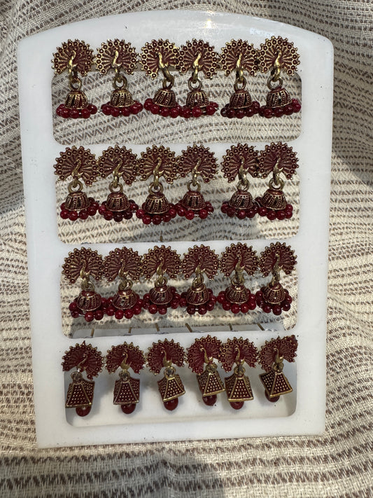 A set 12 pairs Different style earrings