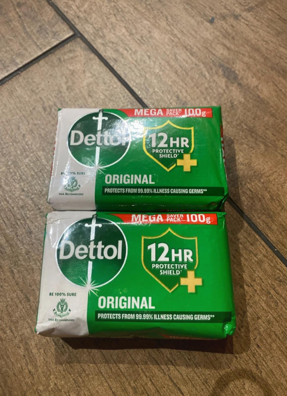 Dettol soap bars 2 pcs 100g each
