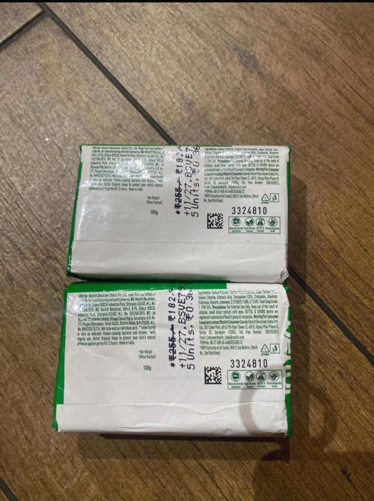 Dettol soap bars 2 pcs 100g each