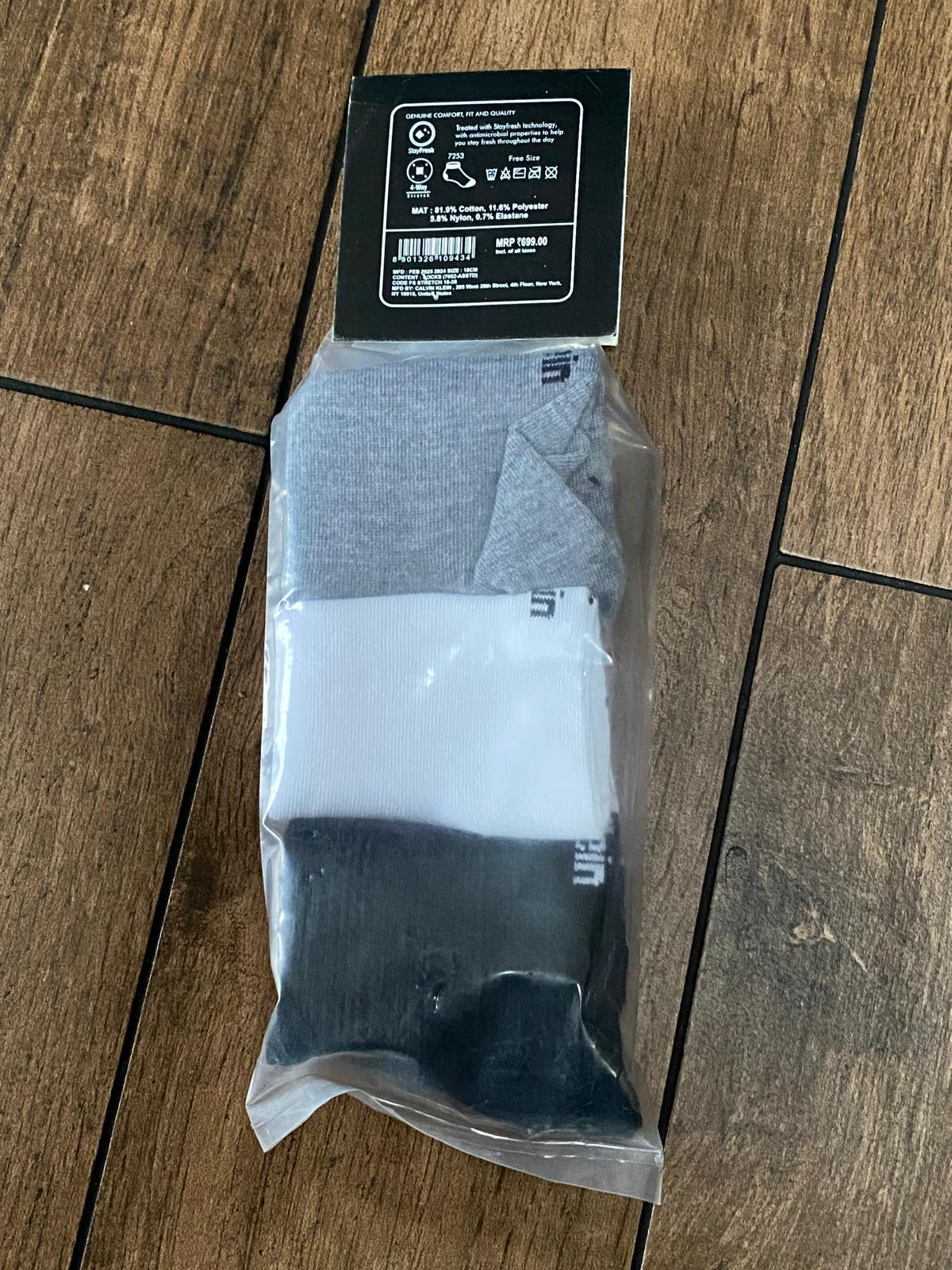Calvin Klein socks 3 pcs 3 colours