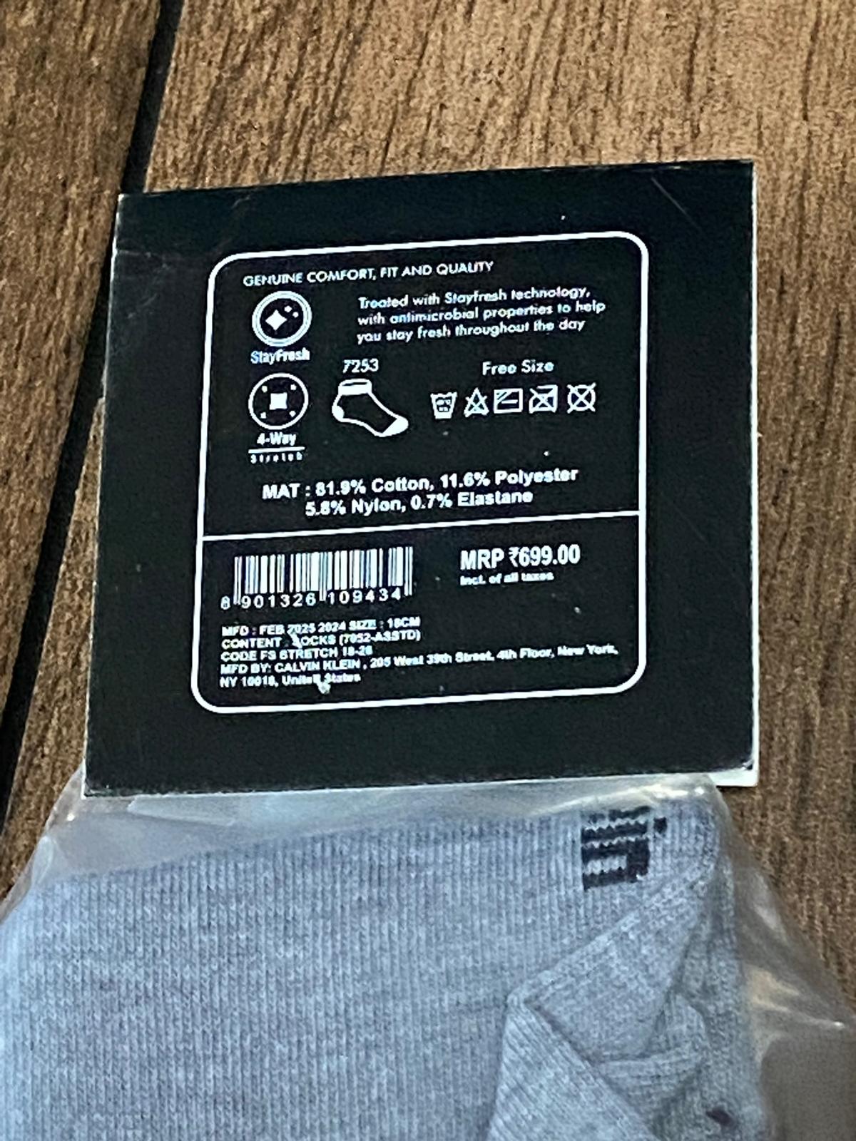 Calvin Klein socks 3 pcs 3 colours